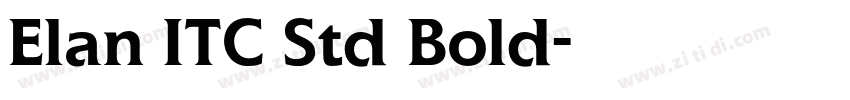 Elan ITC Std Bold字体转换